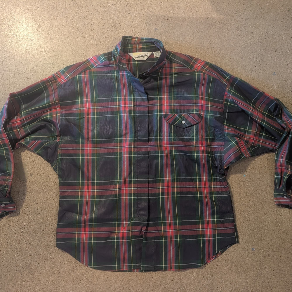 Diane Von Furstenberg Red and Green Blouse